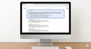 구글 AI 오버뷰 검색 결과 화면 - AI 답변 박스가 상단에 표시된 모습