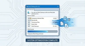 Windows 디스크 정리 도구로 임시 파일 삭제하여 PC 저장 공간 확보